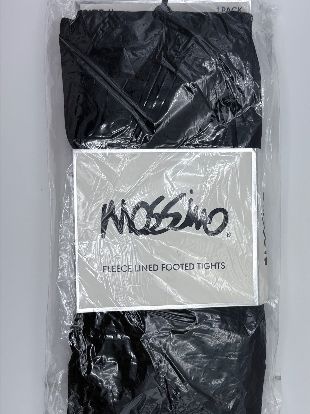 Mossimo Supply Co. Black Fleece-Lined Footed Tights